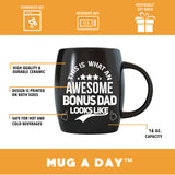 This Is What An Awesome Bonus Dad Looks Like 16 oz Funny Stepdad Coffee Mug