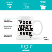 Yoda Best Uncle Ever 11 oz Cool Funny Uncle Coffee Mug