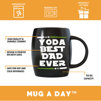 Yoda Best Dad Ever 16 oz Funny Dad Coffee Mug for Father's Day