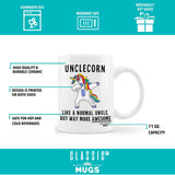 Unclecorn 11 oz Cool Funny Uncle Coffee Mug